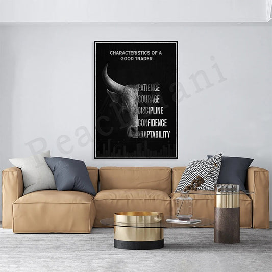 Characteristics Of A Good Trader Canvas Art