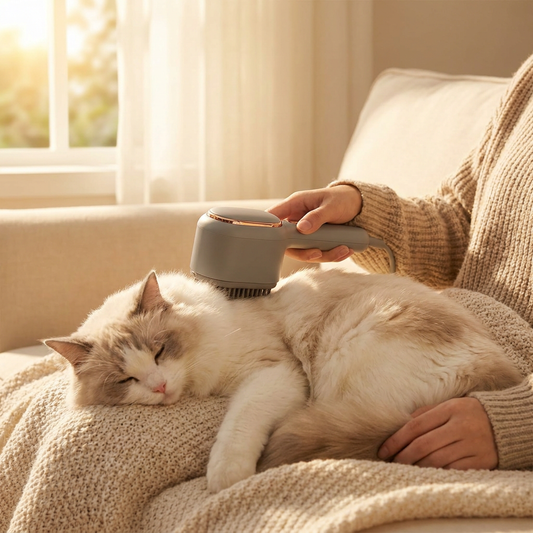 GBC lifestyle — 3-in-1-cat-steam-brush-pet