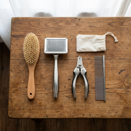 GBC lifestyle — pet-grooming-kit-selfcleaning-brush-shedding-kit