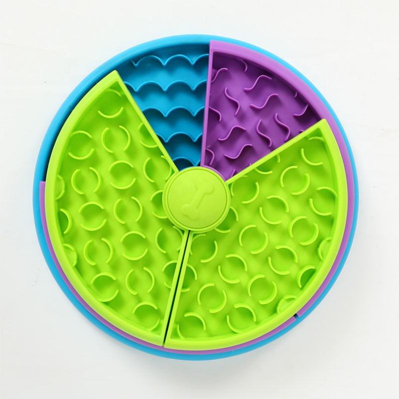 Slow Feed Dog Bowl & Lick Mat 3-in-1