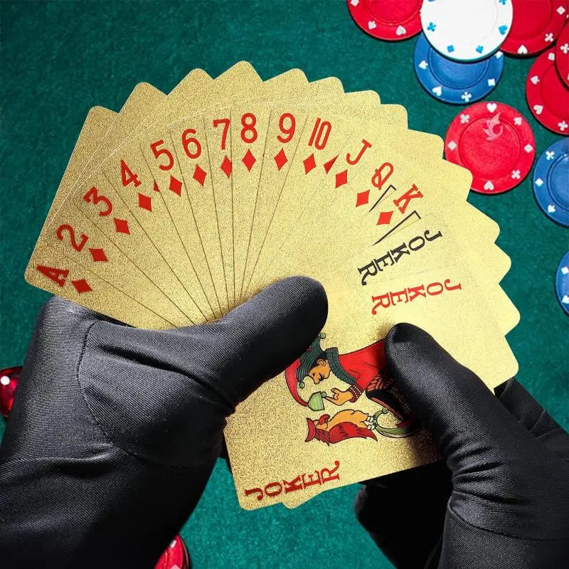 Opulent 24K Gold Playing Cards 