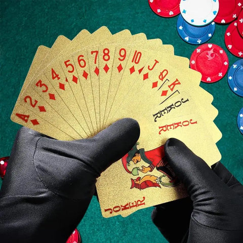 Opulent 24K Gold Playing Cards 
