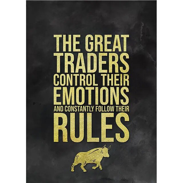 Motivational Stock Trading Canvas Wall Art