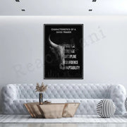 Characteristics Of A Good Trader Canvas Art