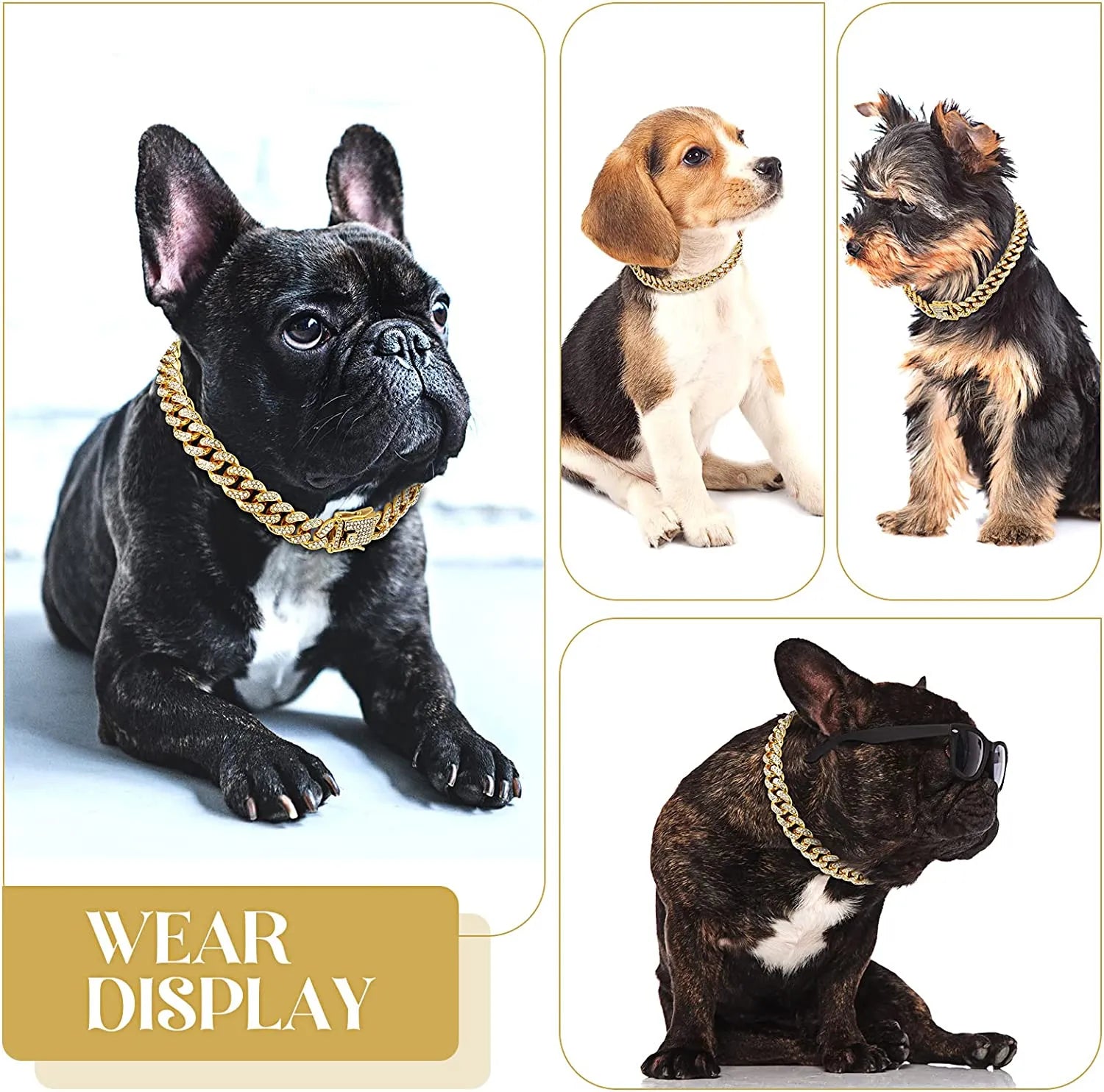 Luxury Diamond Dog and Cat Cuban Chain Collar