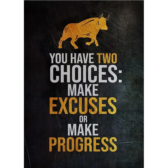Motivational Stock Trading Canvas Wall Art