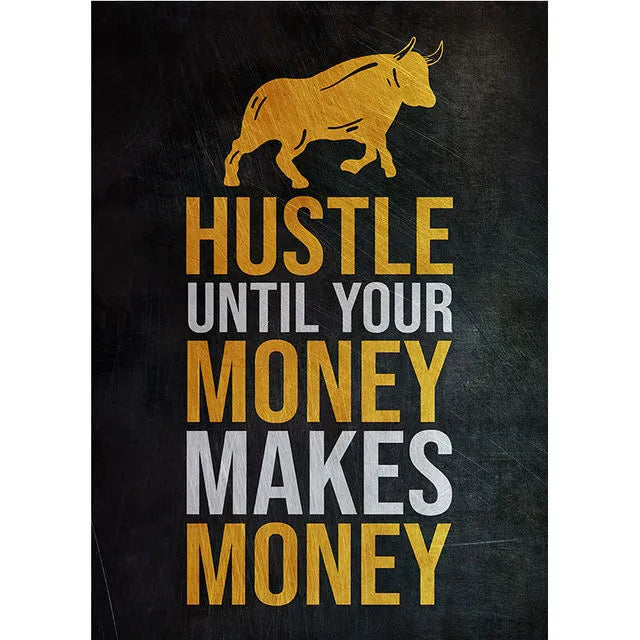 Motivational Stock Trading Canvas Wall Art