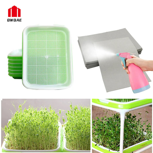 Germination Tray Plant Seeds Pot Garden Double Layer Arc Soilless Hydroponics Growing System