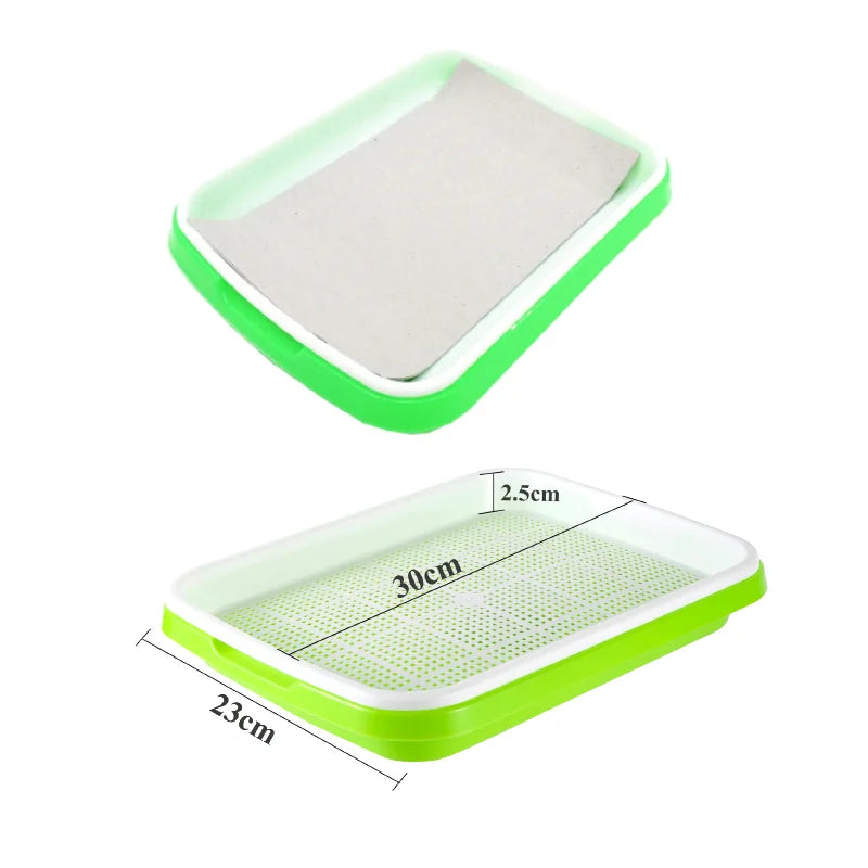 Germination Tray Plant Seeds Pot Garden Double Layer Arc Soilless Hydroponics Growing System