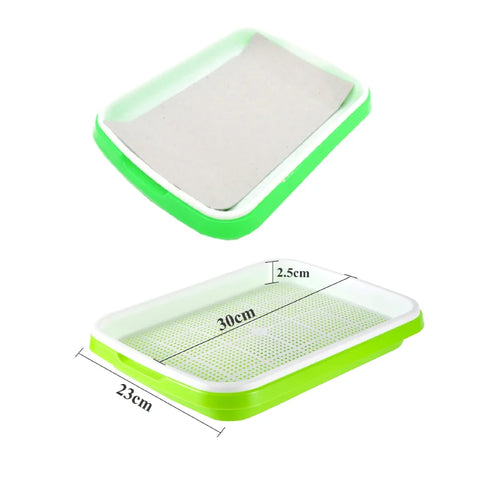 Germination Tray Plant Seeds Pot Garden Double Layer Arc Soilless Hydroponics Growing System