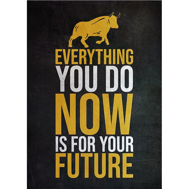 Motivational Stock Trading Canvas Wall Art