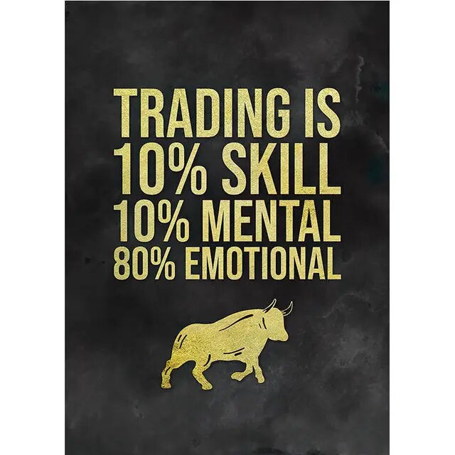 Motivational Stock Trading Canvas Wall Art