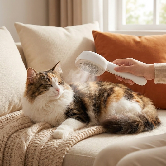 GBC lifestyle — 3-in-1-cat-steam-brush-pet